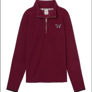 VS PINK POLAR FLEECE QUARTER-ZIP